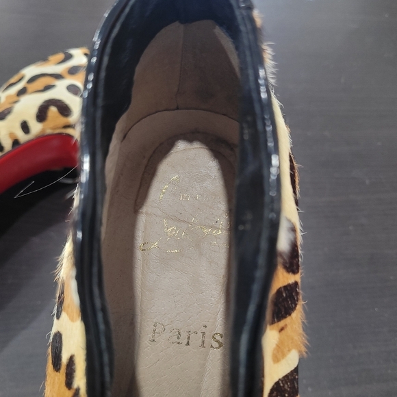 Louboutin Leopard Print Platform Heels - Picture 9 of 10